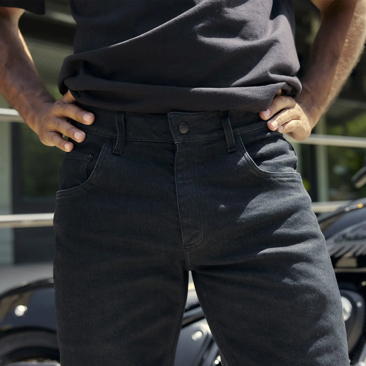 Herren Reitjeans, Schwarz