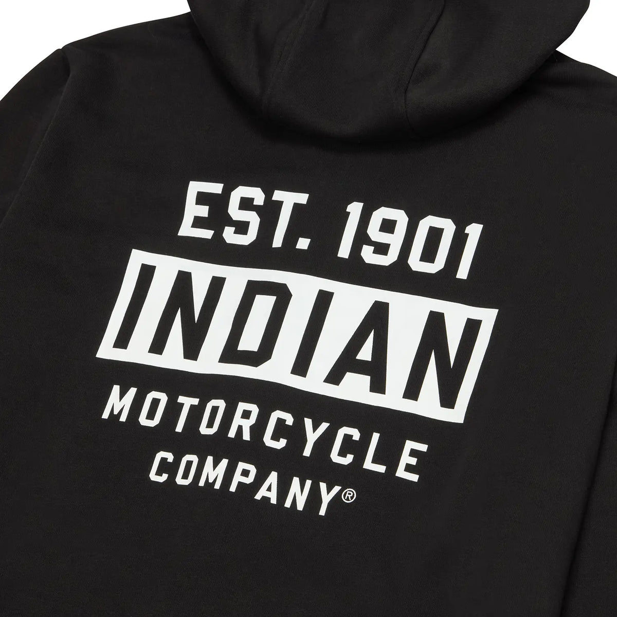 Men's Est 1901 Indian Motorcycle Hoodie, Black